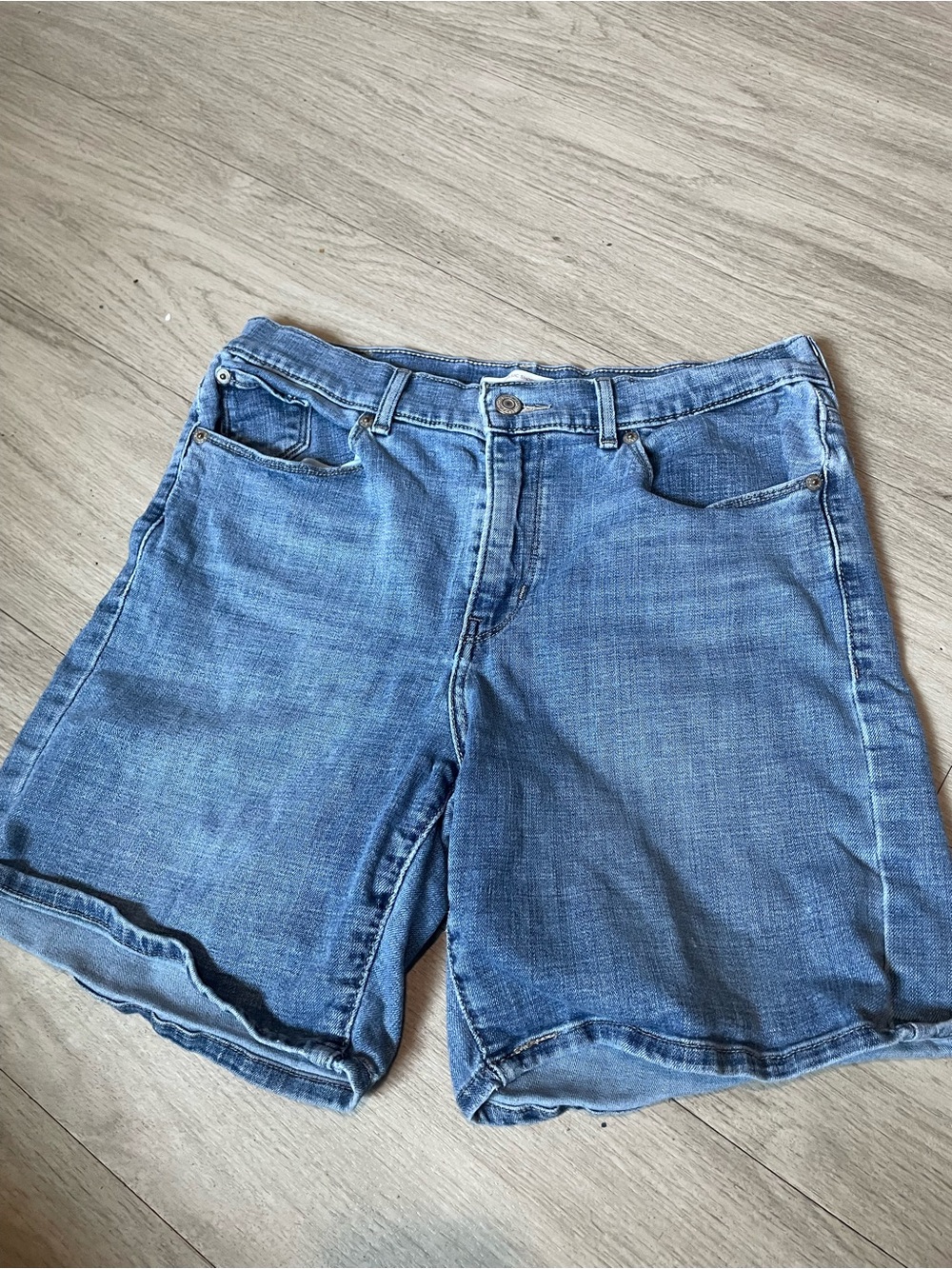 Levi's Medium Blue Denim Cutoff Shorts